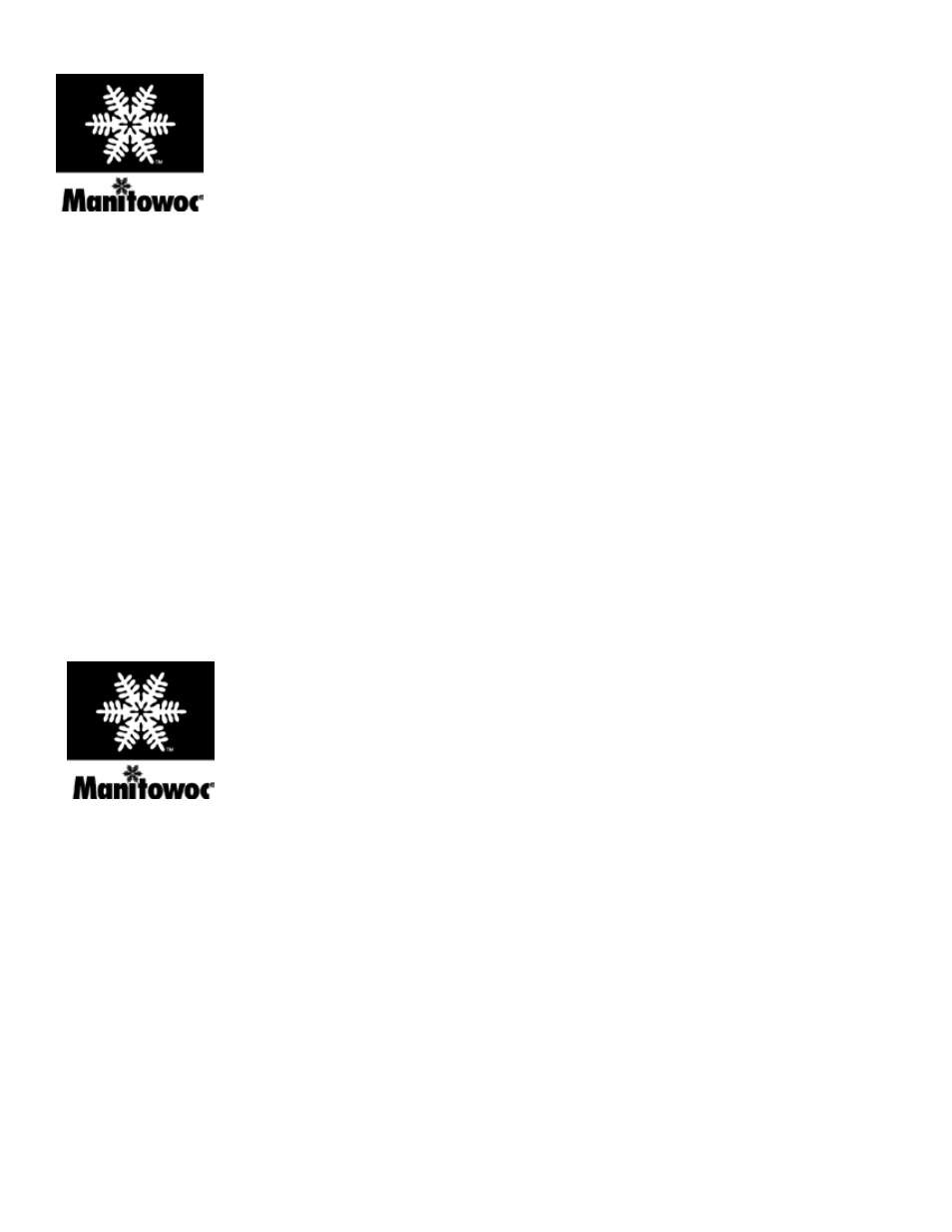 Manitowoc Ice J-1300 User Manual | 1 page