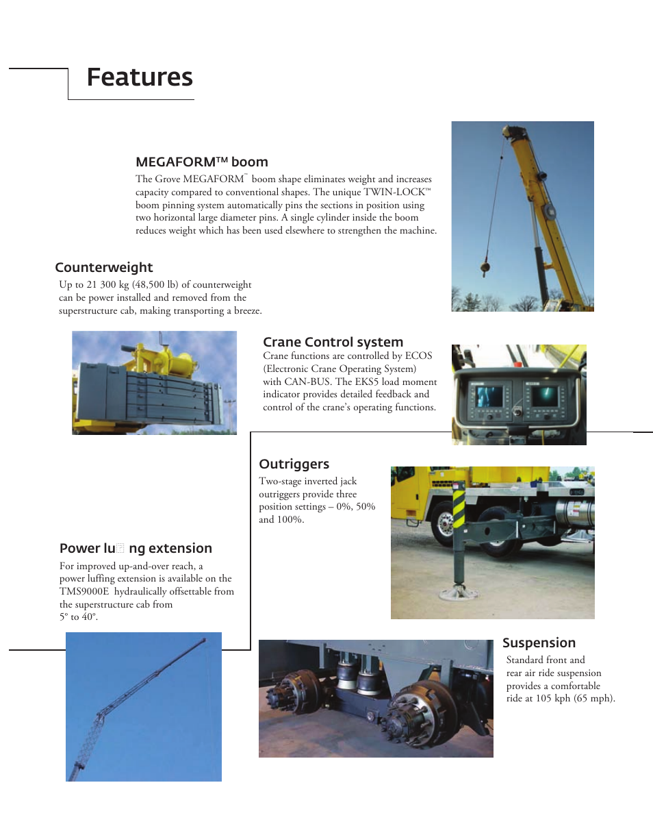 Features | Manitowoc Ice Manitowoc Groove TMS9000E User Manual | Page 2 / 28
