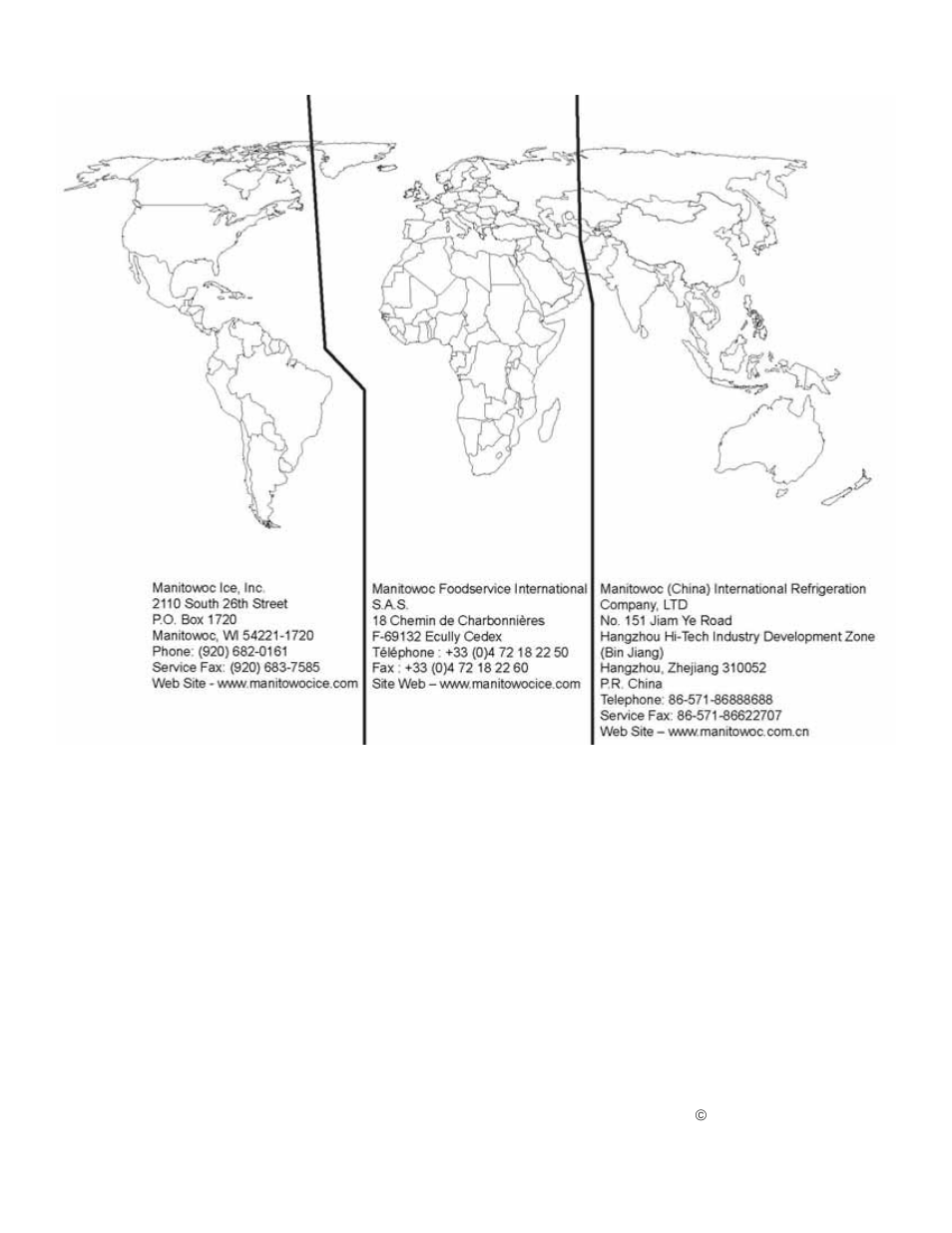 Manitowoc ice, inc | Manitowoc Ice QM45 Series User Manual | Page 36 / 36