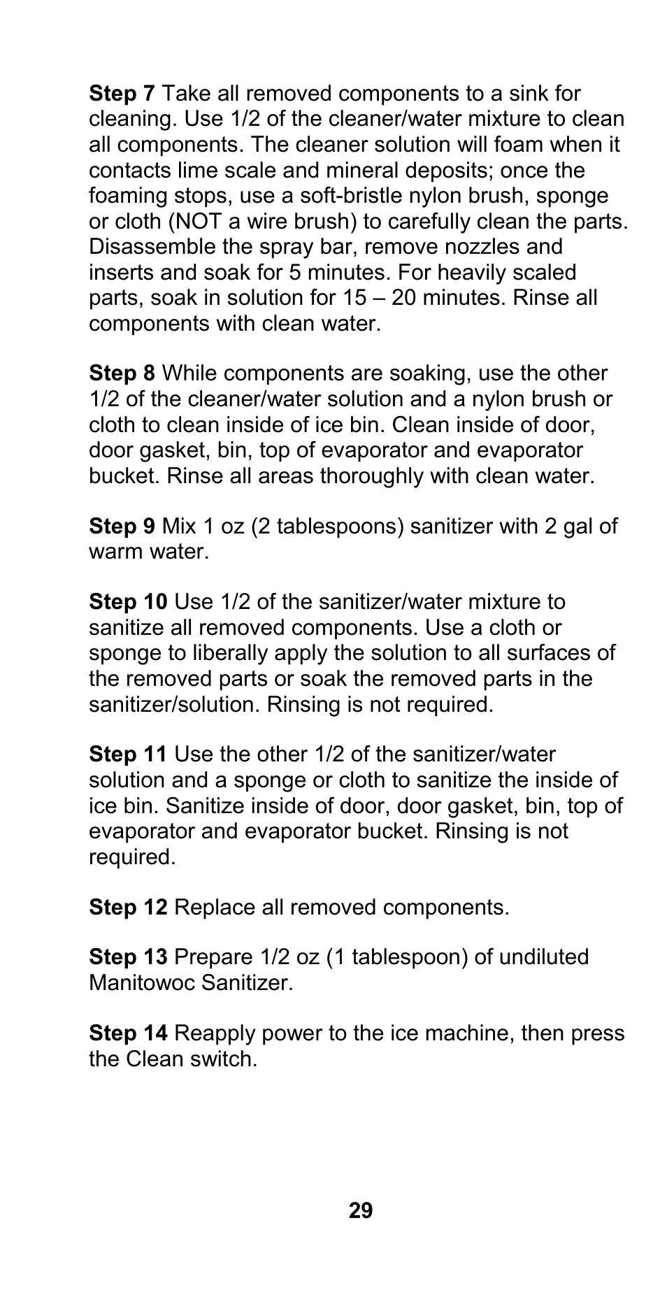 Manitowoc Ice CM MODEL STH003 User Manual | Page 29 / 88