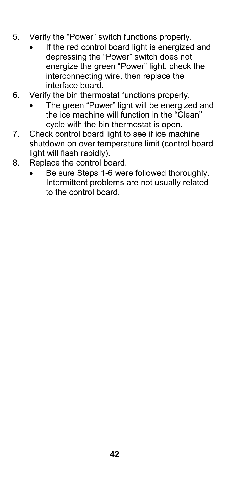 Manitowoc Ice CM MODEL STH003 User Manual | Page 42 / 88