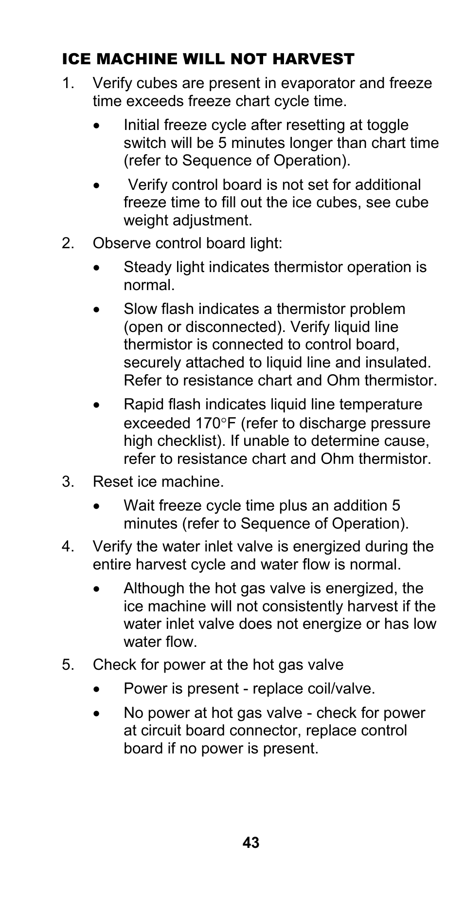 Manitowoc Ice CM MODEL STH003 User Manual | Page 43 / 88