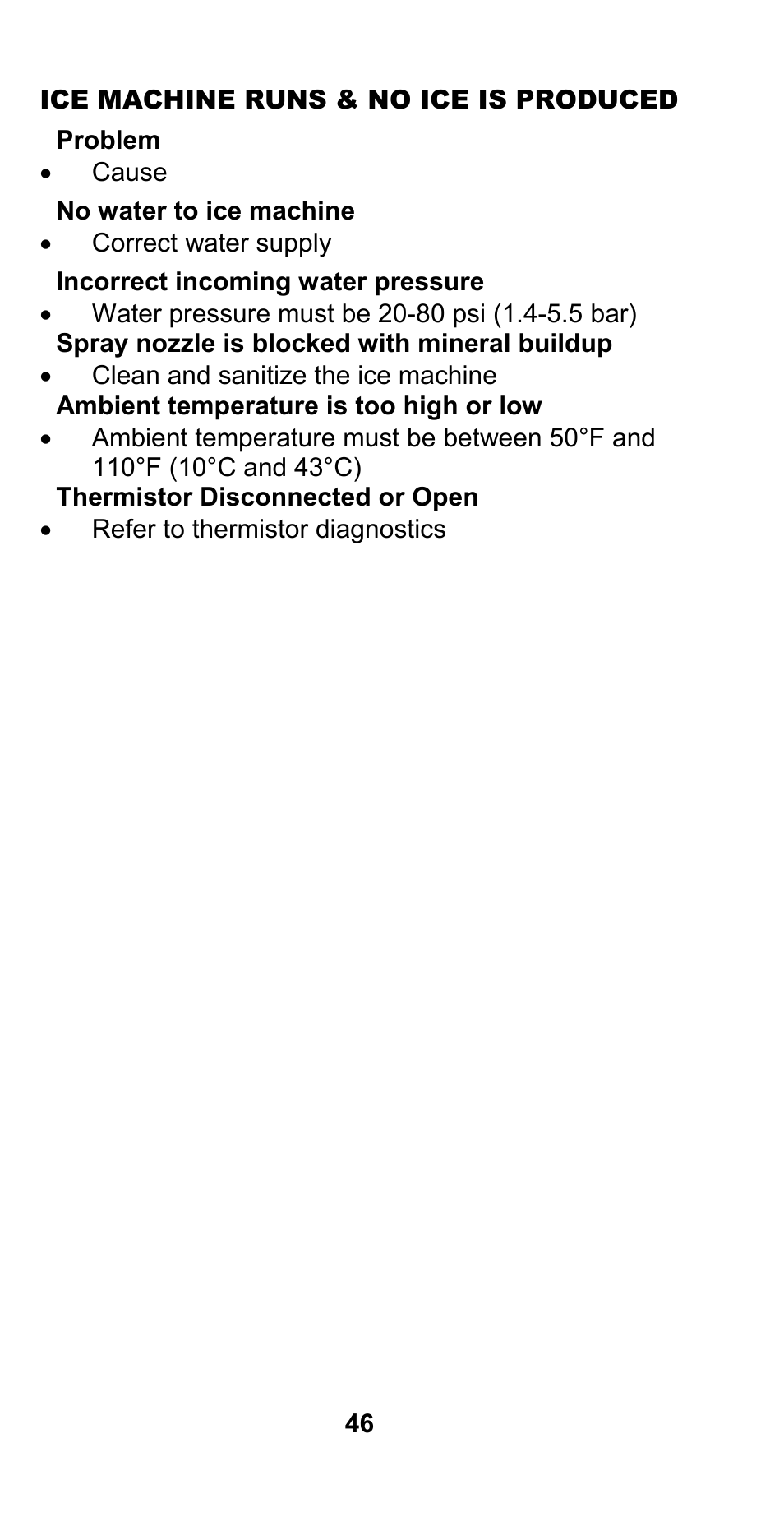 Manitowoc Ice CM MODEL STH003 User Manual | Page 46 / 88