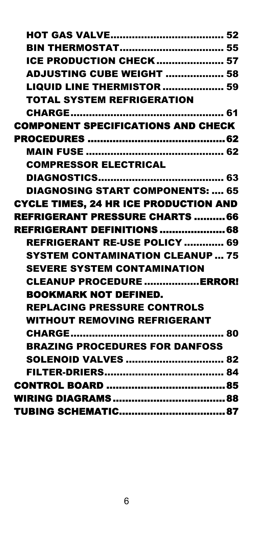 Manitowoc Ice CM MODEL STH003 User Manual | Page 6 / 88