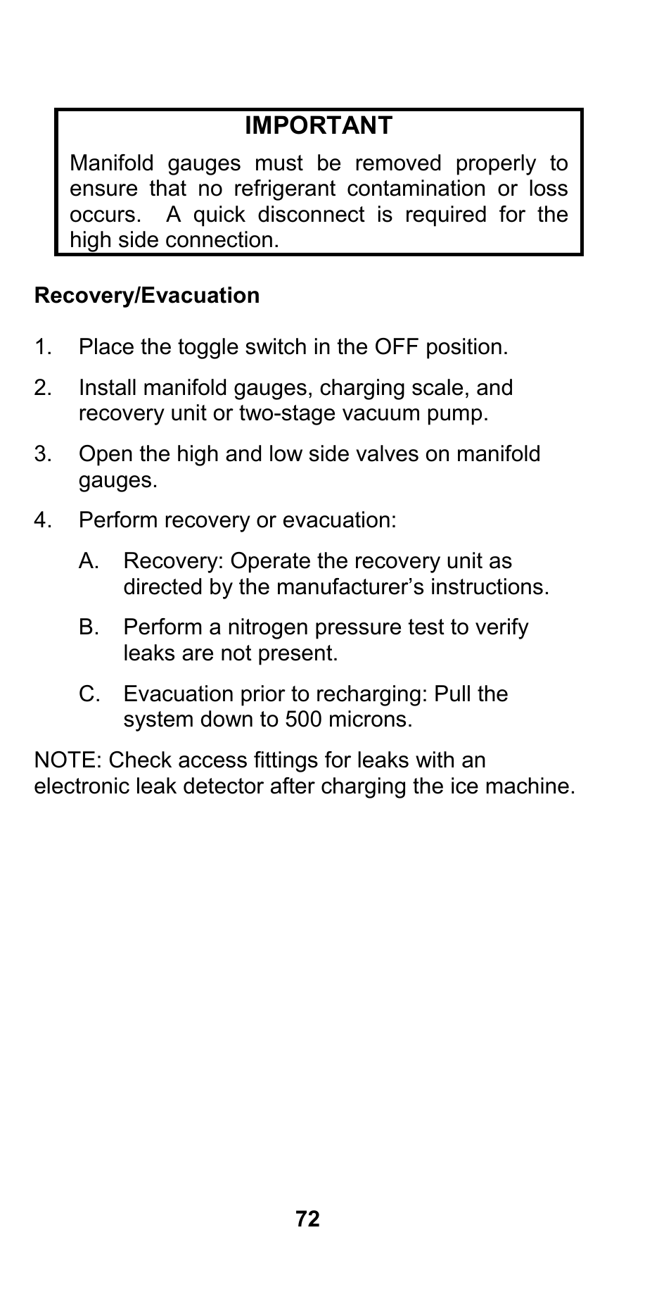 Manitowoc Ice CM MODEL STH003 User Manual | Page 72 / 88