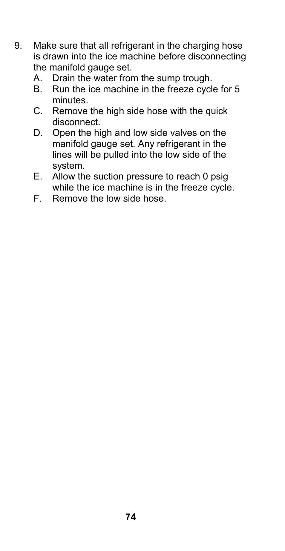 Manitowoc Ice CM MODEL STH003 User Manual | Page 74 / 88