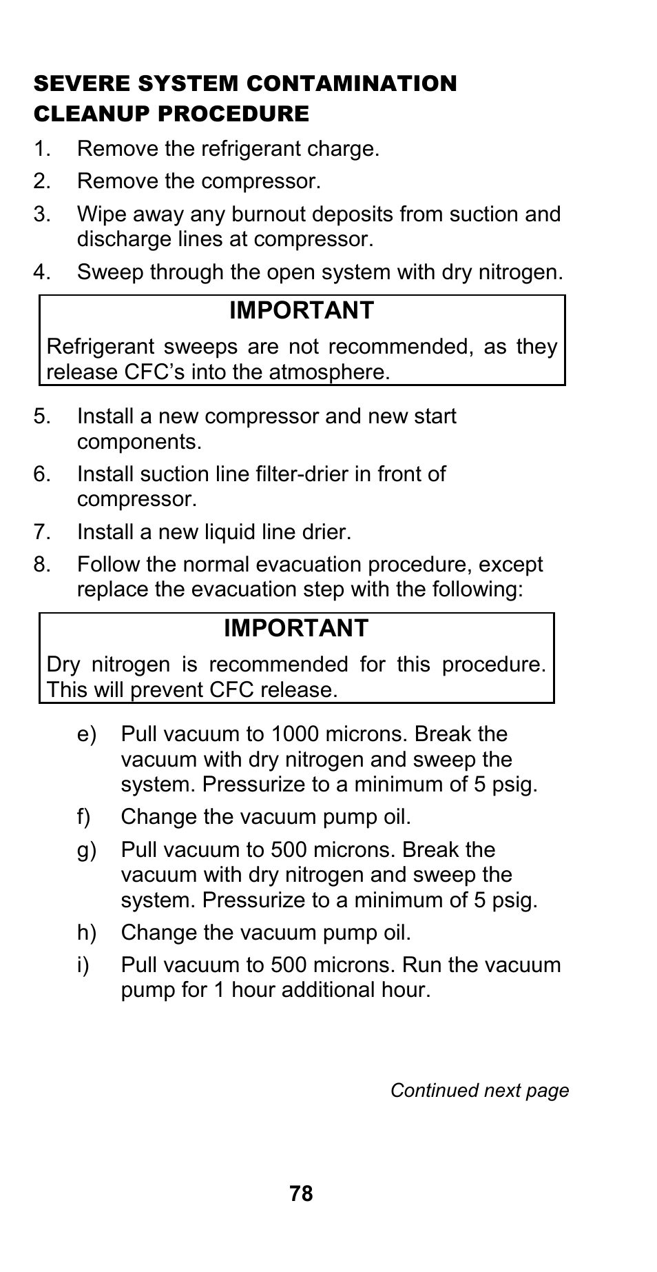 Important | Manitowoc Ice CM MODEL STH003 User Manual | Page 78 / 88