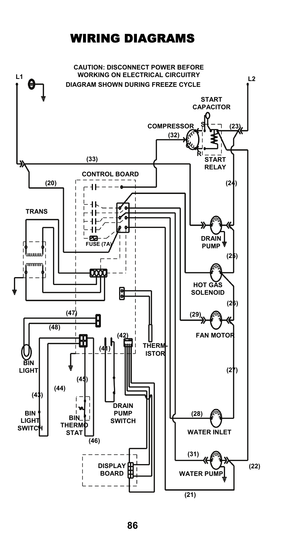 Wiring diagrams | Manitowoc Ice CM MODEL STH003 User Manual | Page 86 / 88