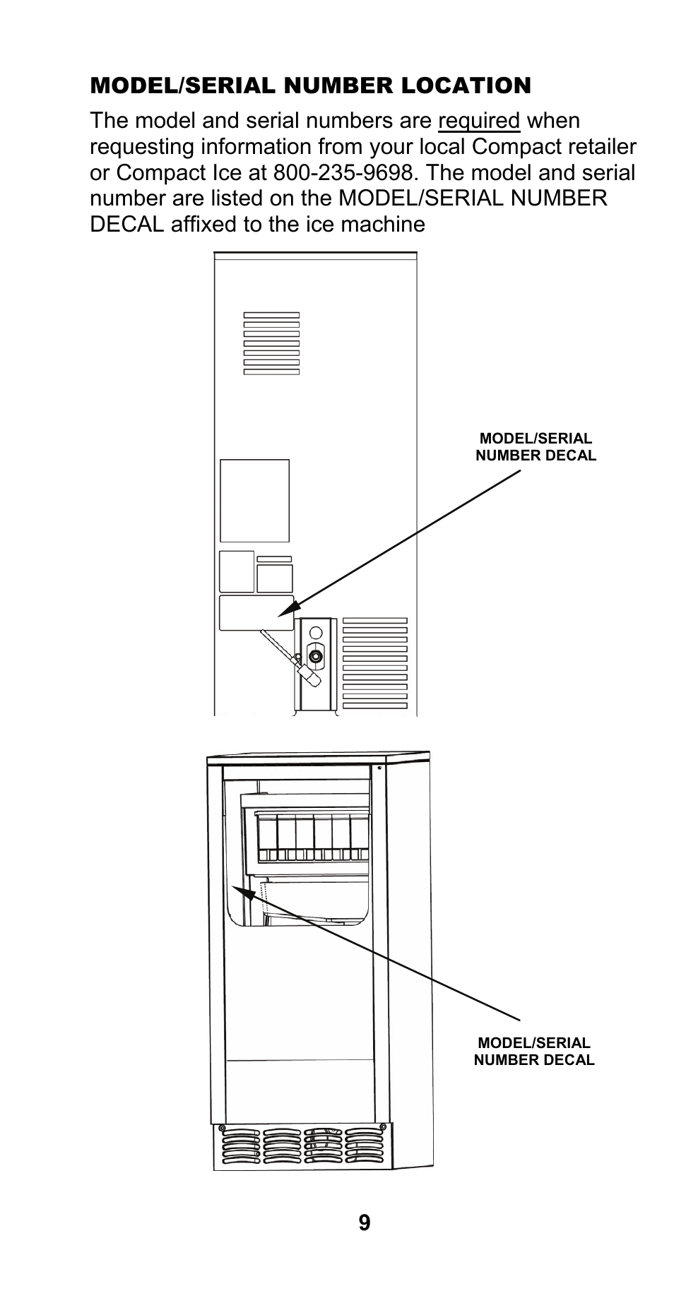 Manitowoc Ice CM MODEL STH003 User Manual | Page 9 / 88