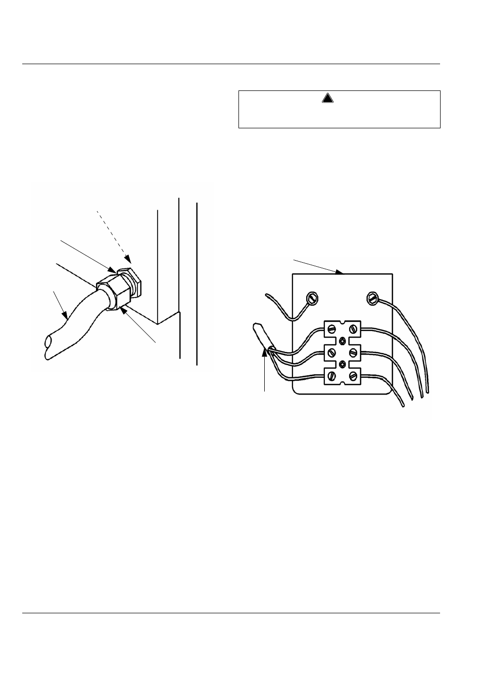 Electrical cord strain relief, Terminal block wire connection | Manitowoc Ice UNDERCOUNTER QM30 User Manual | Page 12 / 24