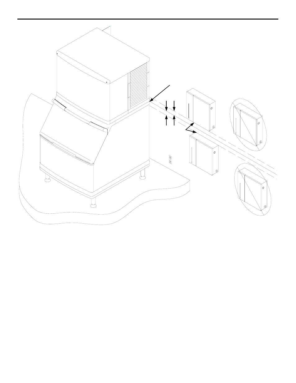 Height and distance requirements | Manitowoc Ice AUCS Q User Manual | Page 11 / 28