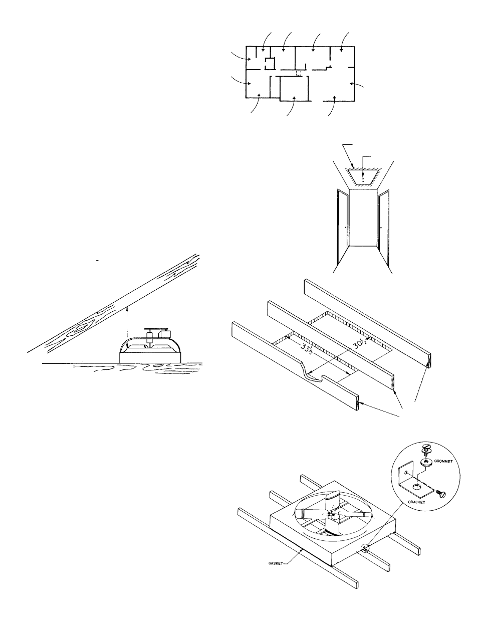 Ceiling installation, Fig. 1 fig. 2 fig. 3 fig. 4, Fig. 5 | Marley Engineered Products A24DD User Manual | Page 3 / 8