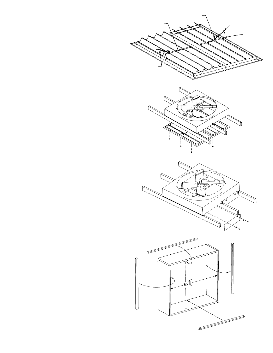 Shutter installation, Wall installation model 3130 shutter, Fig. 10 | Fig. 11 fig. 8, Fig. 9 | Marley Engineered Products A24DD User Manual | Page 5 / 8