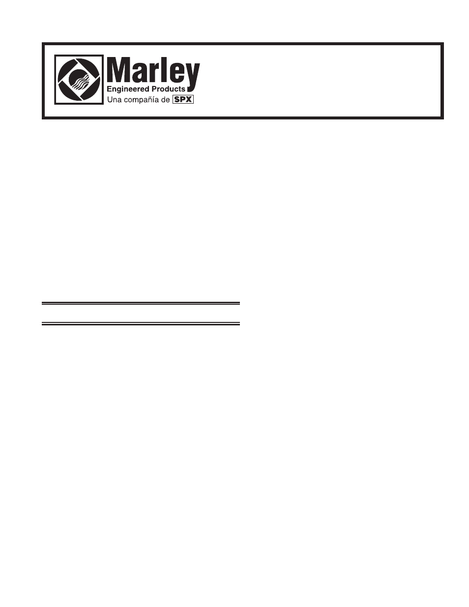 Lea y guarde estas instrucciones | Marley Engineered Products 8100 User Manual | Page 9 / 24