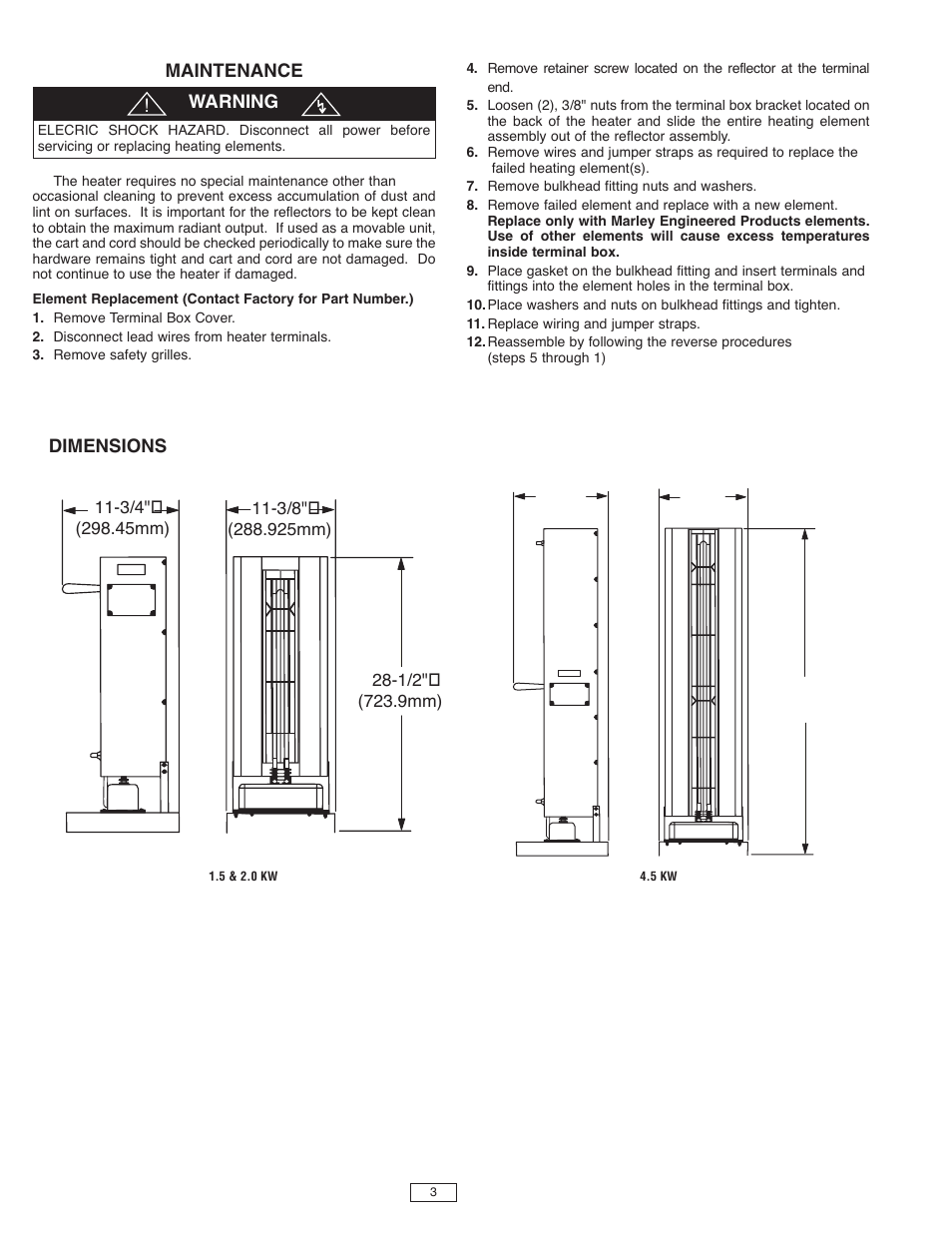 Marley Engineered Products L SERIES User Manual | Page 3 / 4