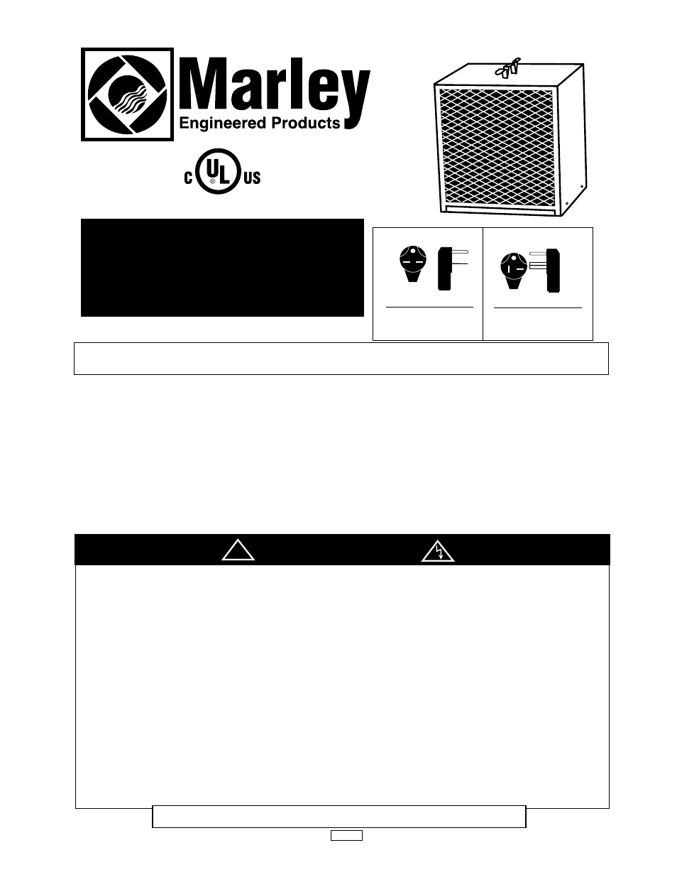 Instrucciones de instalación y mantenimiento, Guarde estas instrucciones, Advertencia | Calentadores unitarios portátiles | Marley Engineered Products 482A User Manual | Page 5 / 6