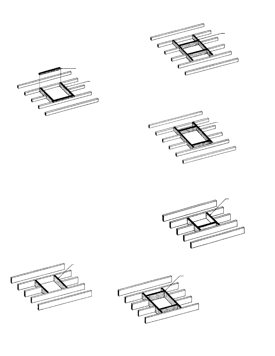 For ceilings with 2 x 4 joists on 16” centers, For ceilings with 2 x 6 joists on 16” centers | Marley Engineered Products 3638R User Manual | Page 9 / 16