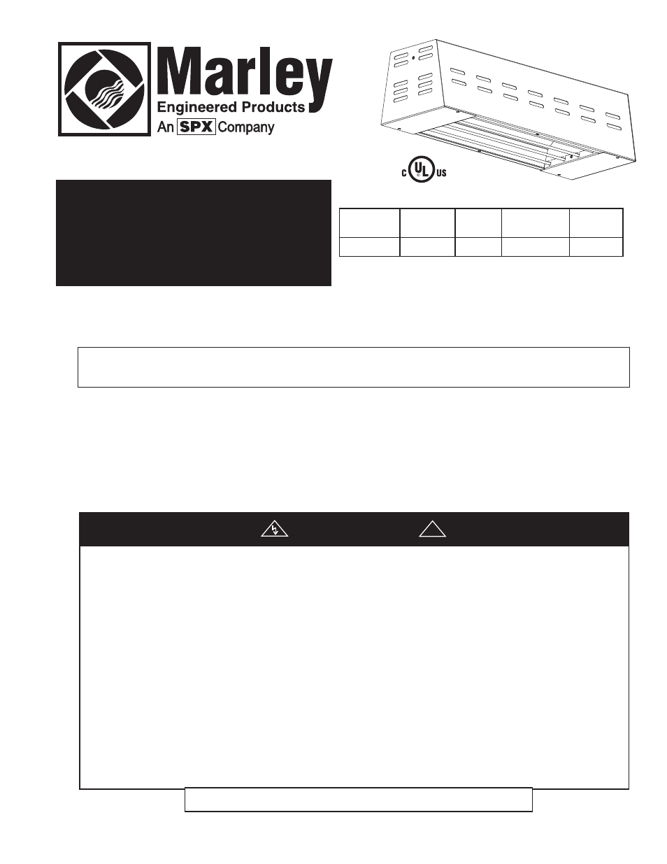 Instrucciones de instalación y mantenimiento, Calentadores radiantes para enchufar, Guardar estas instrucciones | Advertencia | Marley Engineered Products Radiant Plug-in Heaters FRR10512B User Manual | Page 4 / 8