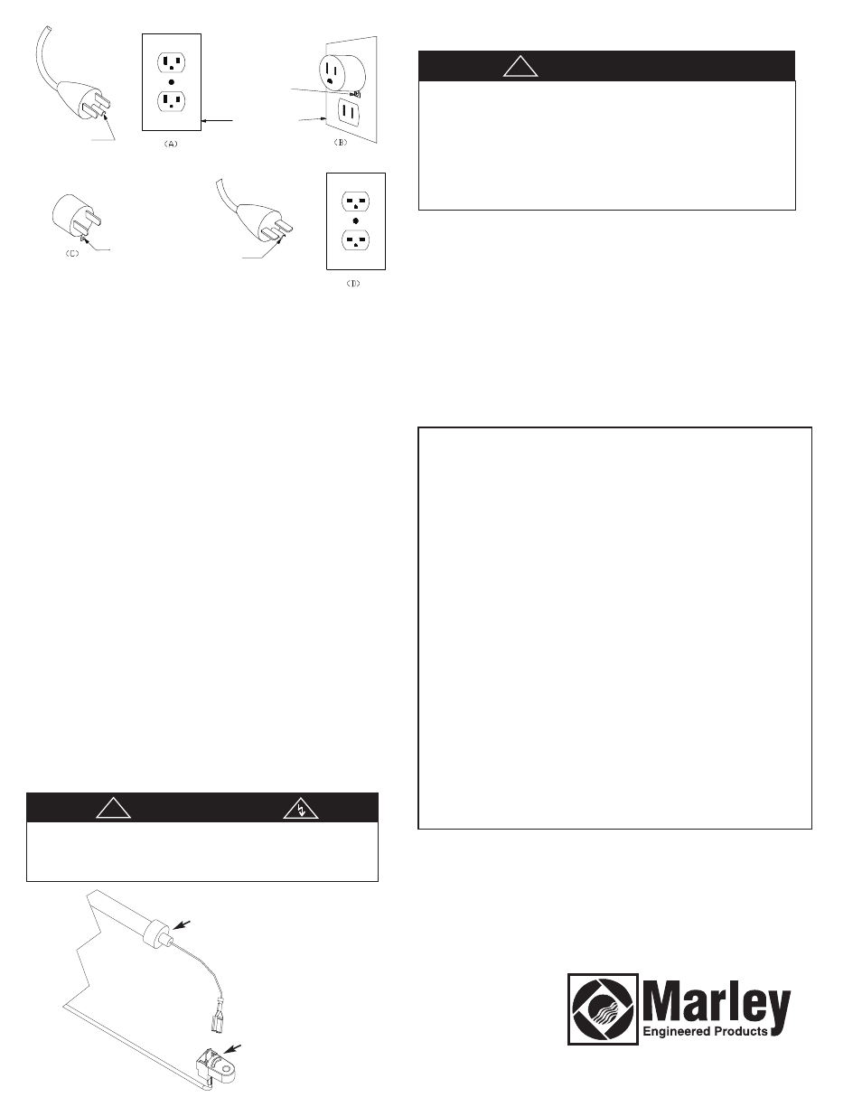 Avertissement, Important, Figure 2 | Marley Engineered Products Radiant Plug-in Heaters FRR10512B User Manual | Page 7 / 8