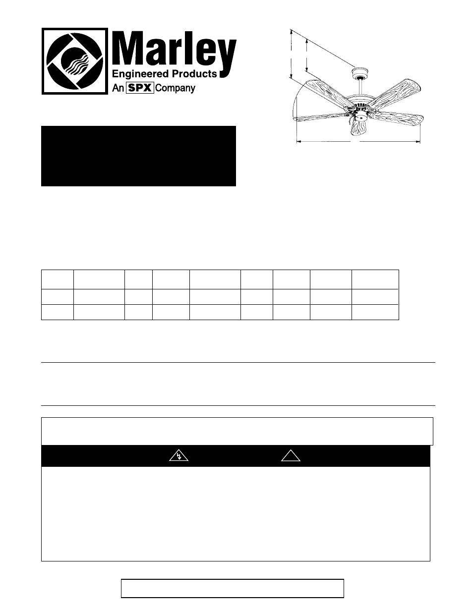 Marley Engineered Products 994 User Manual | 8 pages