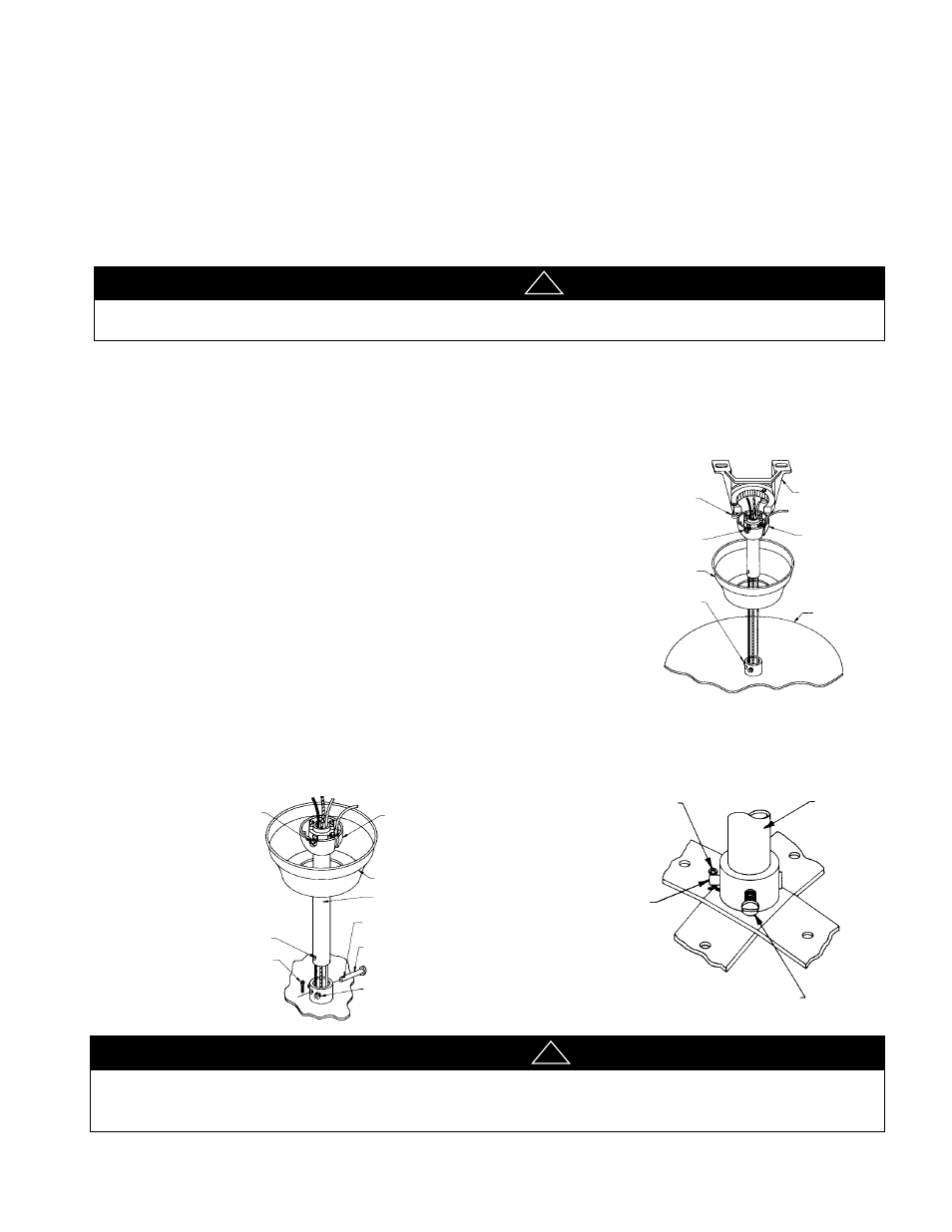 Assembling ball hanger to motor assembly, Caution | Marley Engineered Products 994 User Manual | Page 3 / 8