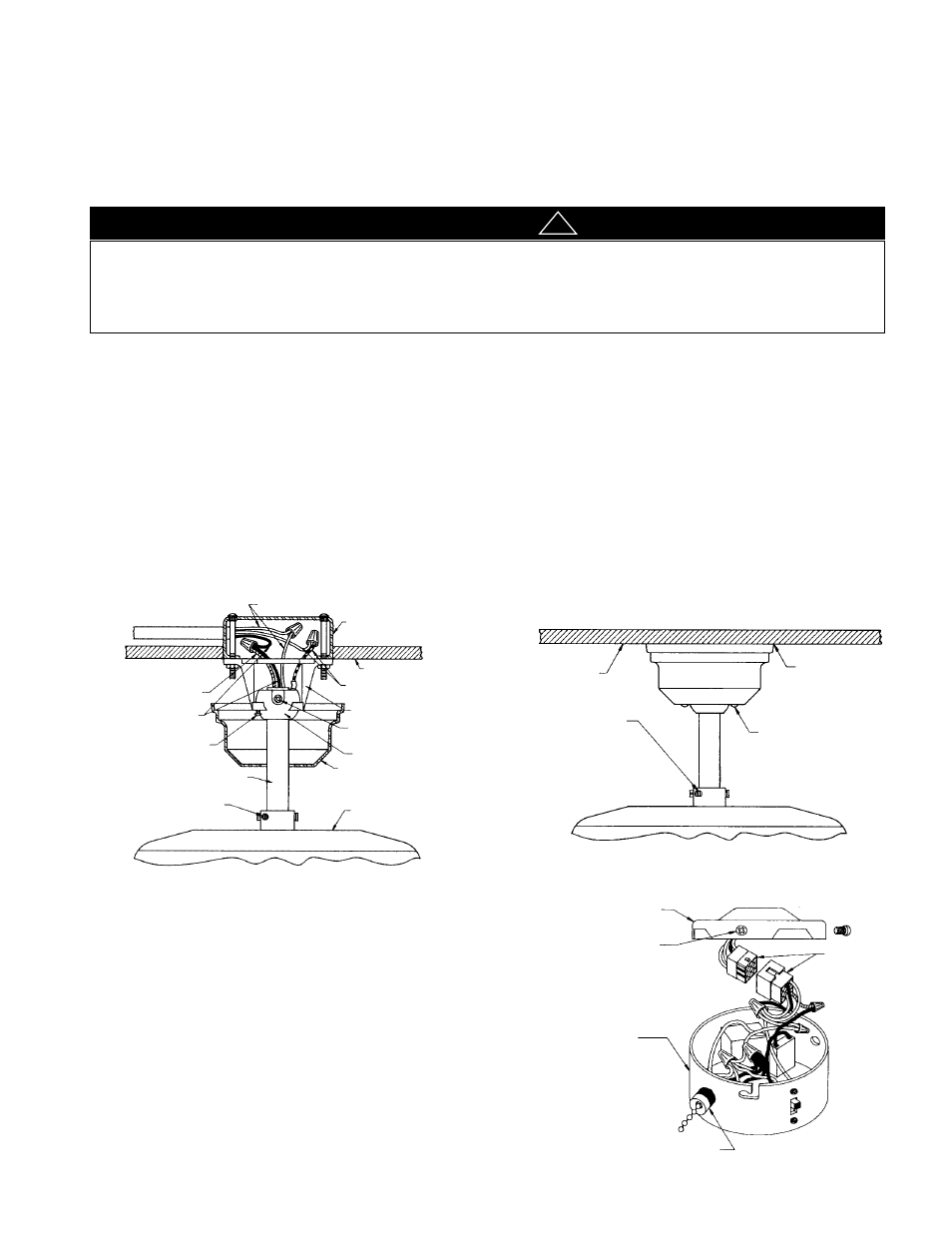 Assemble switch cup to fan, Caution | Marley Engineered Products 994 User Manual | Page 4 / 8