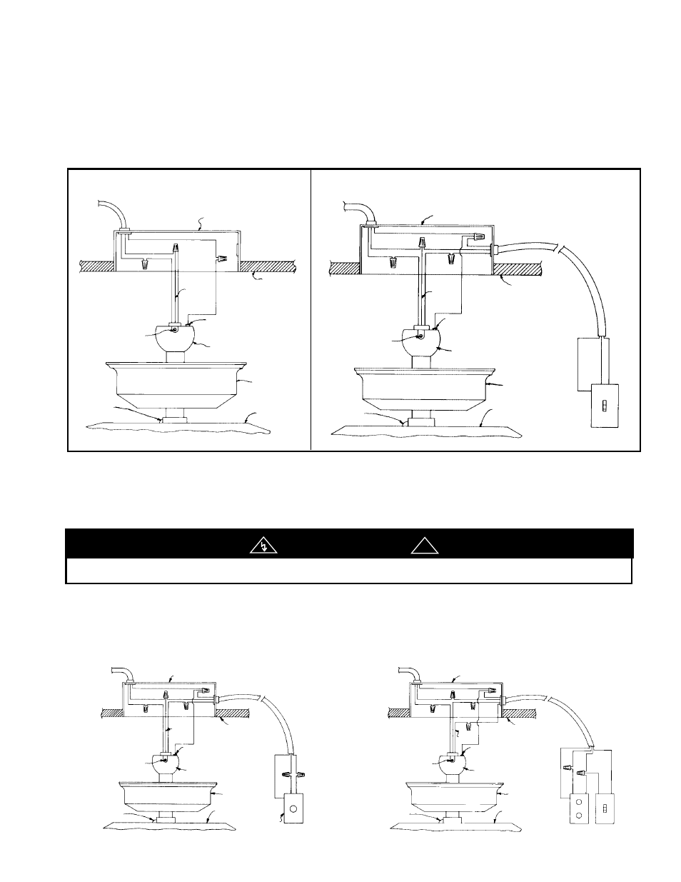 Warning, General installation (options), Fig. 11 fig. 12 | Fig. 13 fig. 14 | Marley Engineered Products 994 User Manual | Page 7 / 8