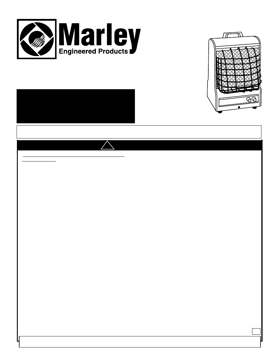 Calentador ambiental mcm1503a, Guarde estas instrucciones importantes, Manual del usuario | Advertencia | Marley Engineered Products Marley Utility Heater MCM1503A User Manual | Page 5 / 6