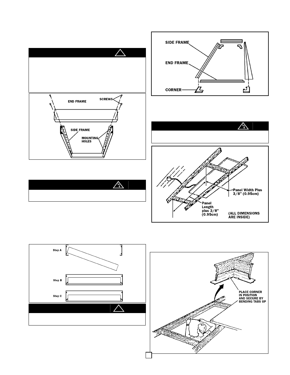 Caution | Marley Engineered Products Electric Radiant Ceiling Heat Panels User Manual | Page 3 / 4