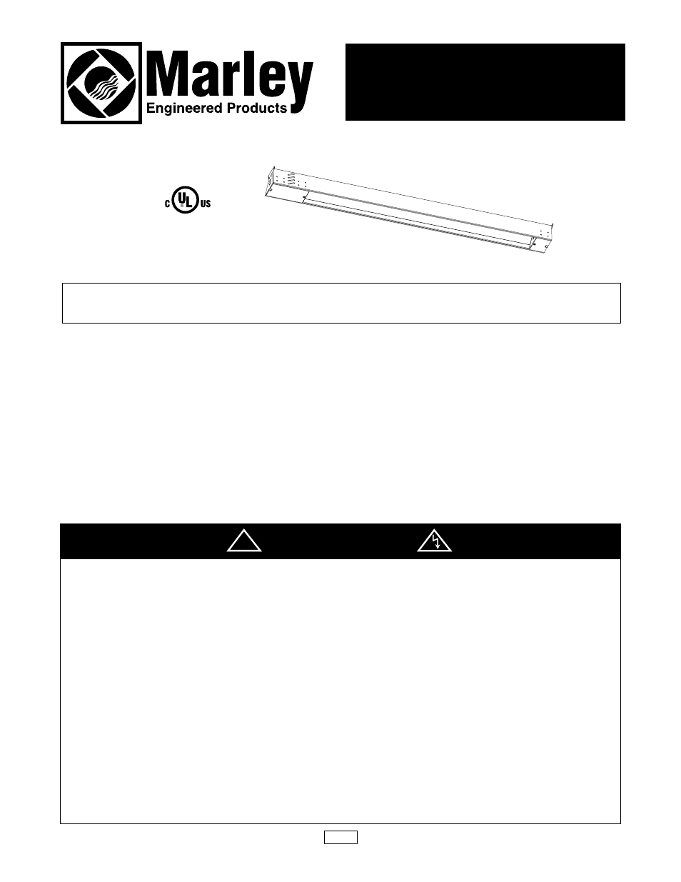 Marley Engineered Products RK Series User Manual | 2 pages