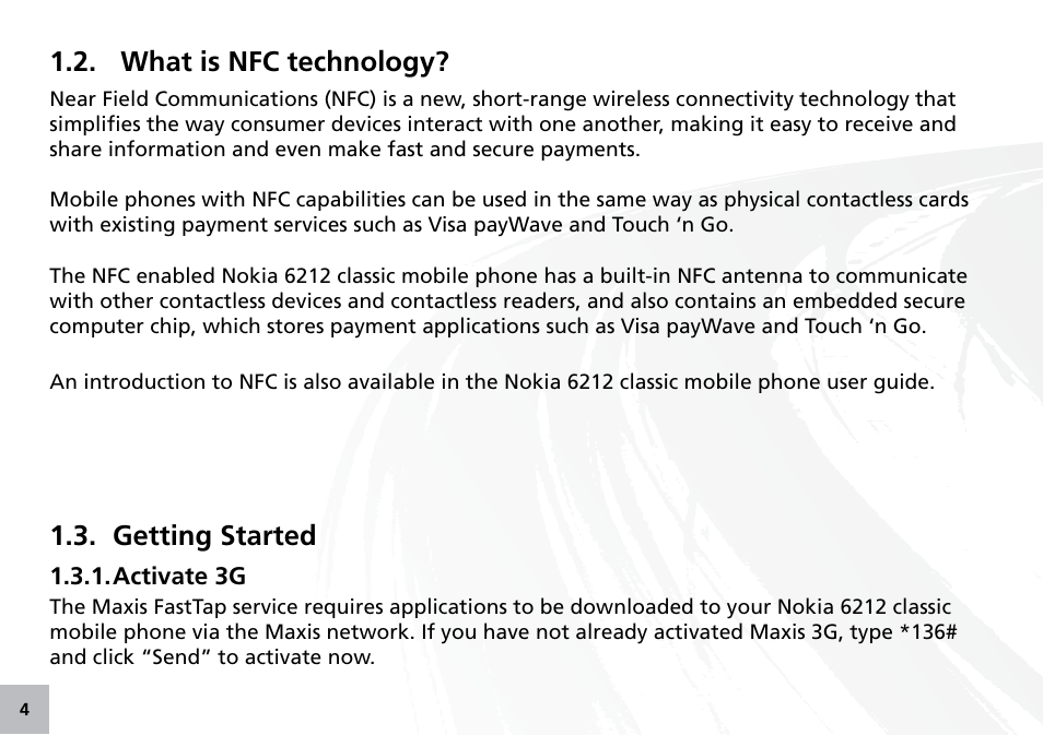 What is nfc technology, Getting started | Maxis 73315-V User Manual | Page 6 / 32