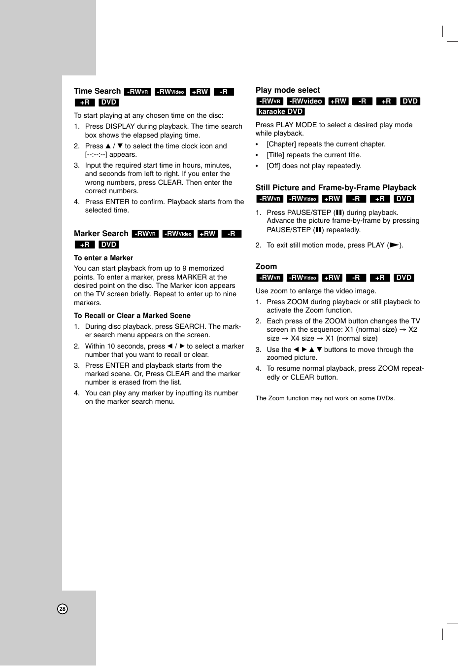 Maxell ZRY-316 User Manual | Page 28 / 56