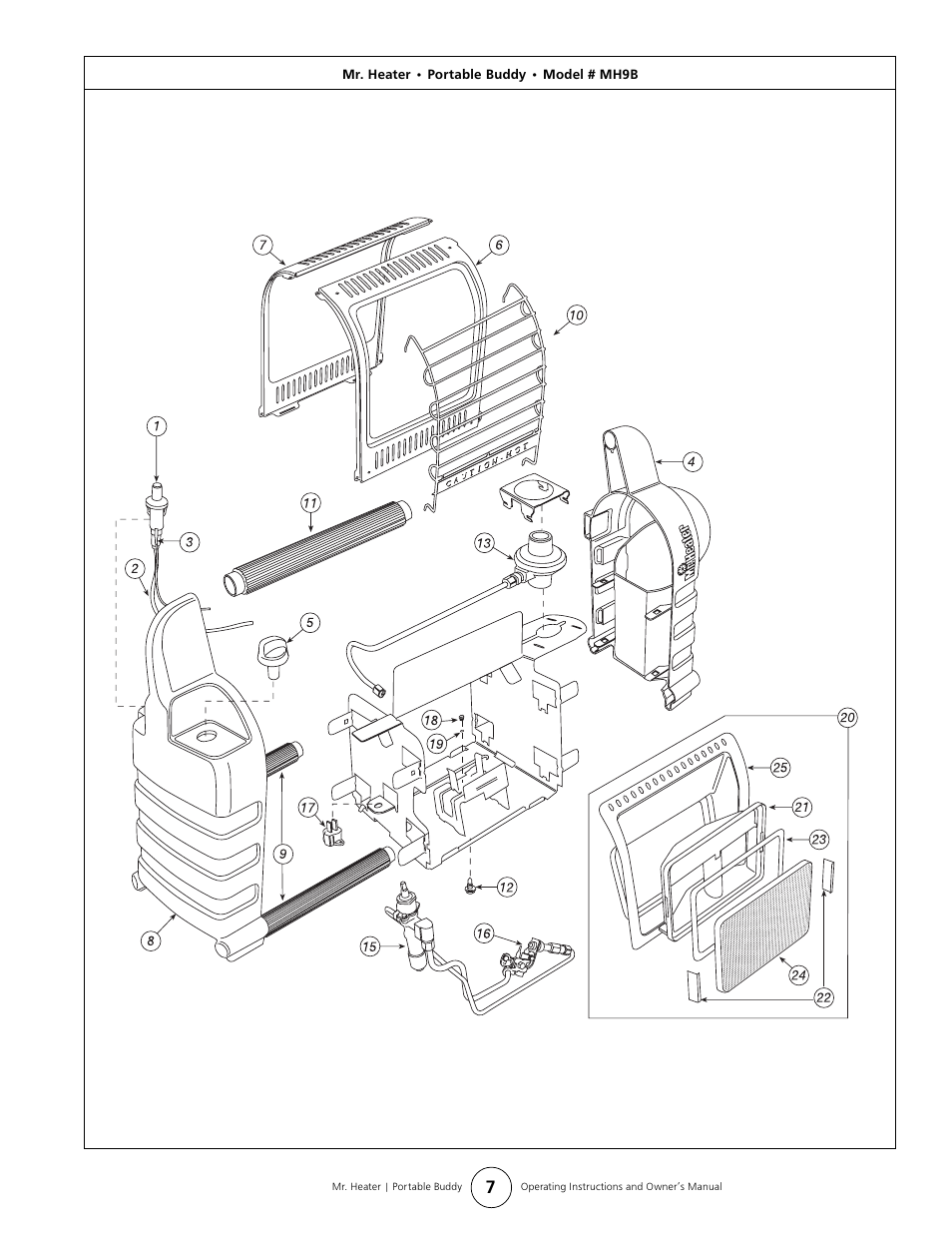 Mr. Heater BUDDY MH9B User Manual | Page 7 / 8