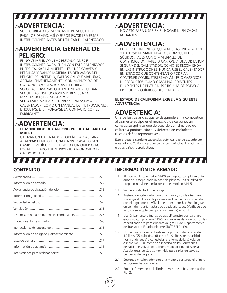 Mr. Heater Gas-Fired Infra Red Portable Heater MH15 User Manual | Page 10 / 16