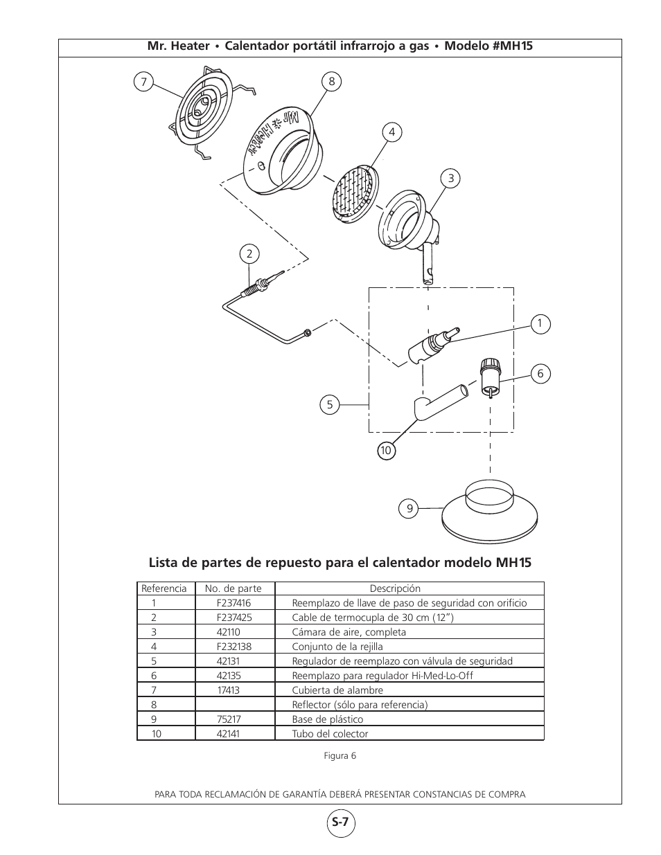 Mr. Heater Gas-Fired Infra Red Portable Heater MH15 User Manual | Page 15 / 16