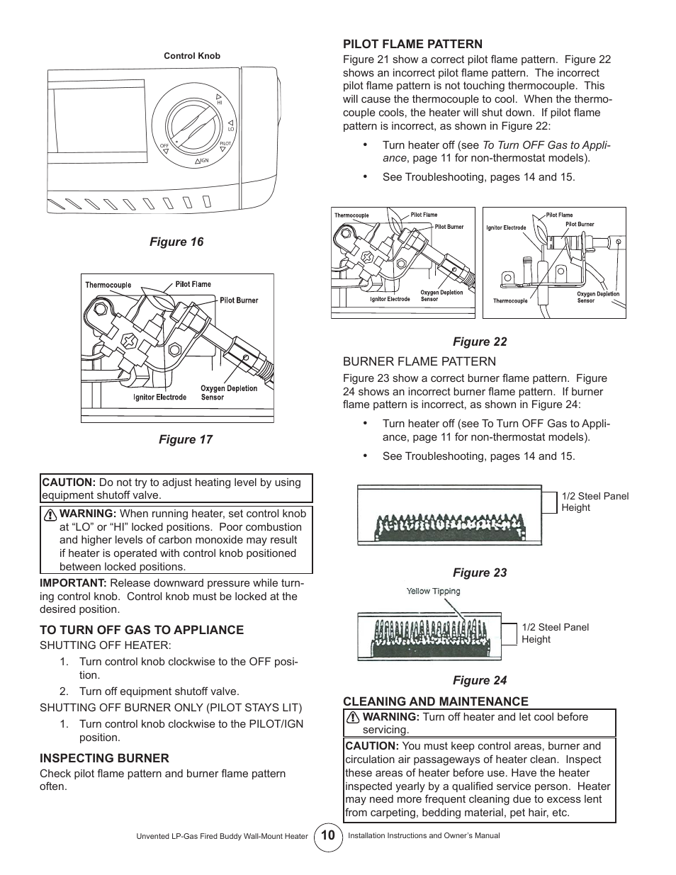 Mr. Heater MHVFB10LP User Manual | Page 10 / 16