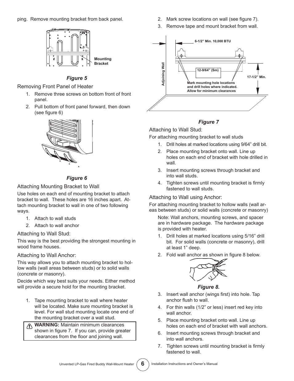 Mr. Heater MHVFB10LP User Manual | Page 6 / 16