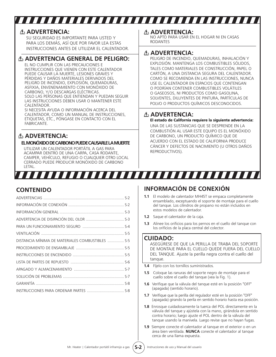 Mr. Heater Gas-Fired Infra-Red Portable Heater MH45T User Manual | Page 10 / 16