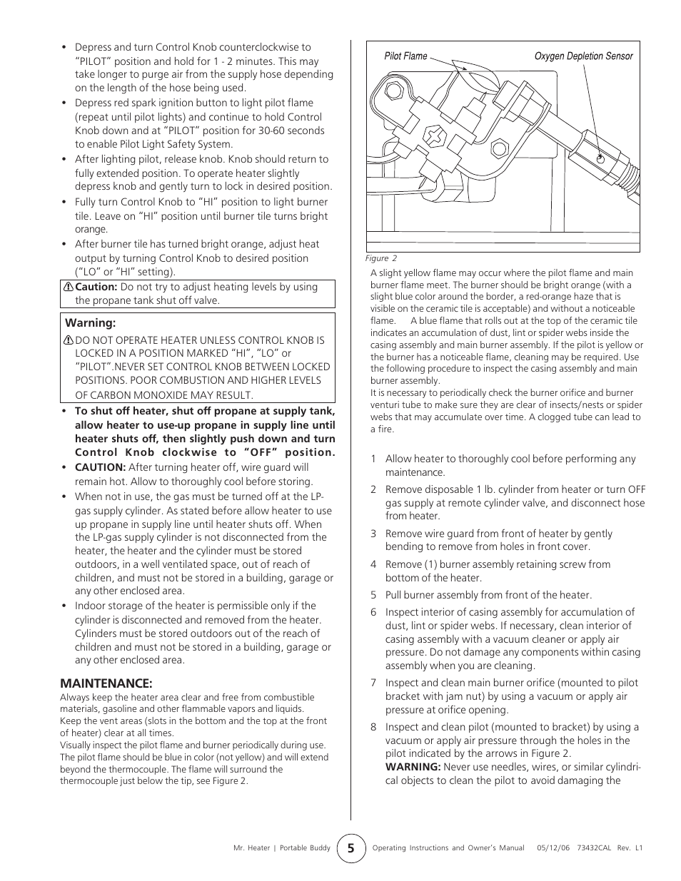 Mr. Heater MH9B User Manual | Page 5 / 8