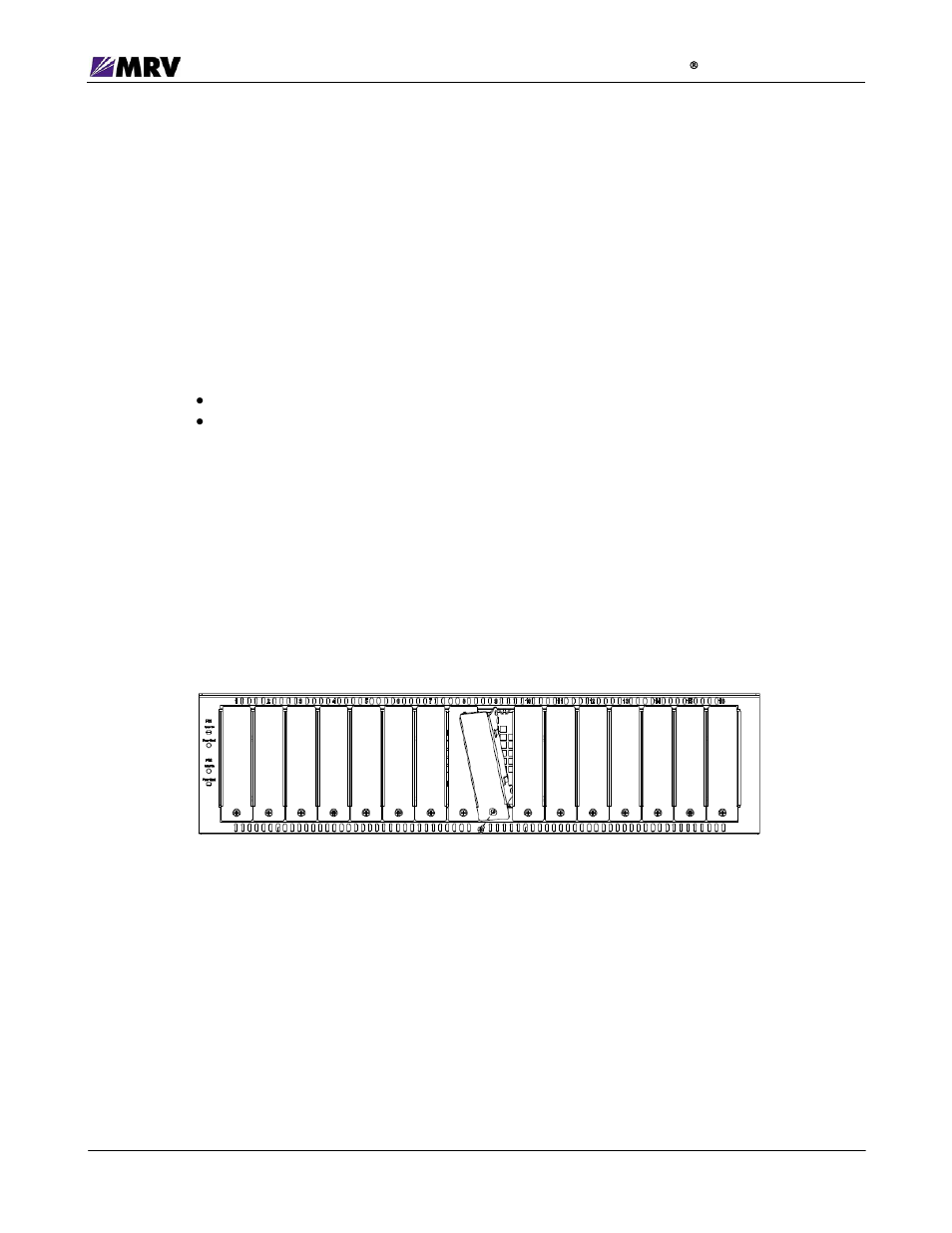 Module installation, Figure 10 -- remove the required blank panels | MRV Communications EM316SW-XY User Manual | Page 24 / 76