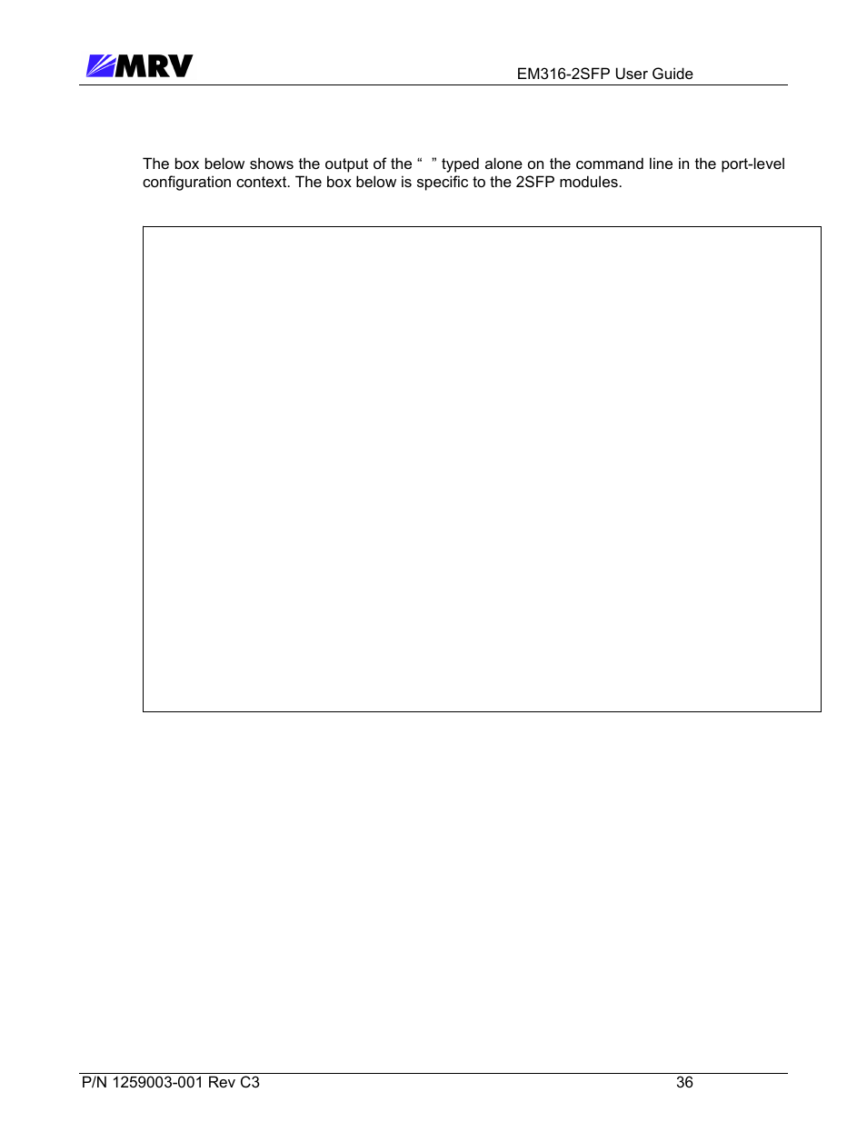 MRV Communications EM316-2SFP User Manual | Page 45 / 56