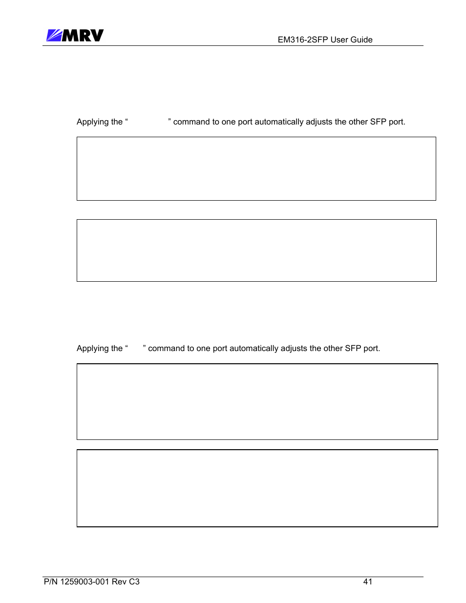 7 loopback, 8 lin | MRV Communications EM316-2SFP User Manual | Page 50 / 56