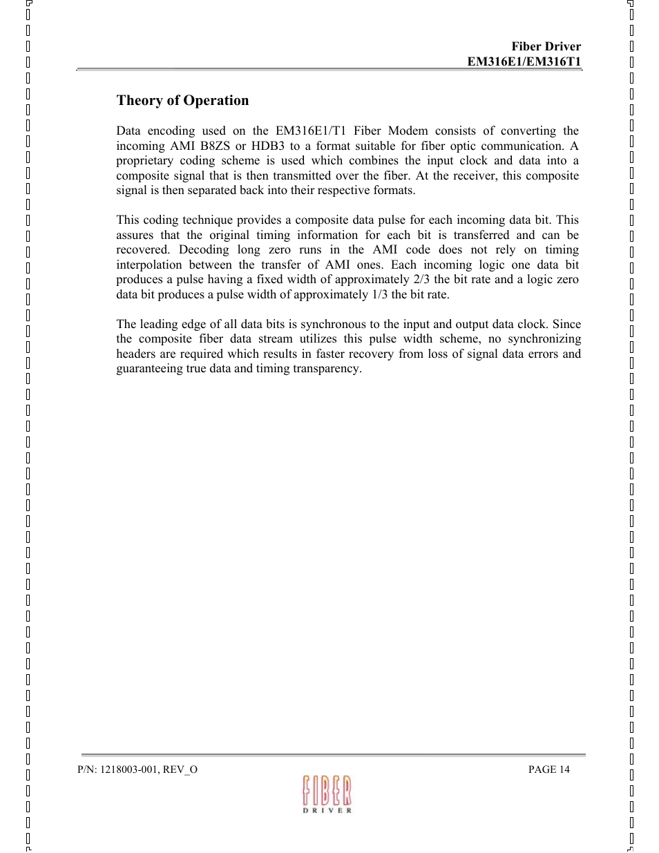 Theory of operation | MRV Communications EM316E1 User Manual | Page 14 / 23