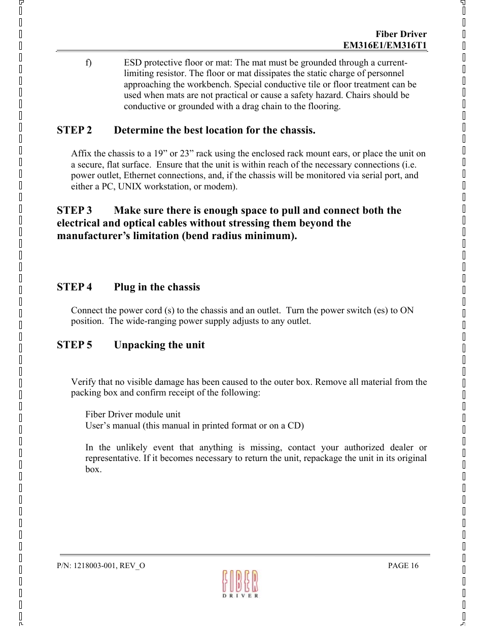 MRV Communications EM316E1 User Manual | Page 16 / 23