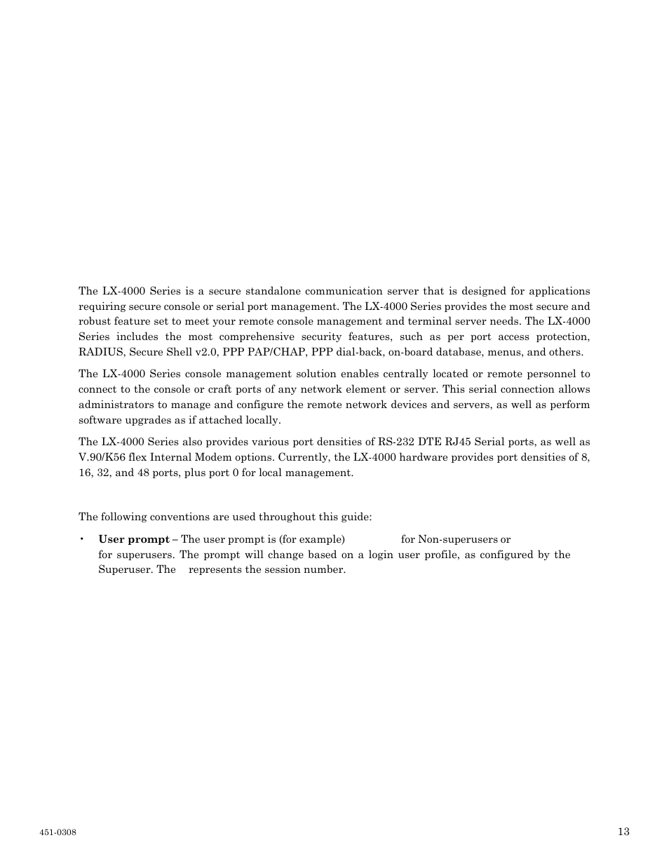 Overview of the lx-4000 series, Conventions | MRV Communications LX-4000 Series User Manual | Page 13 / 65