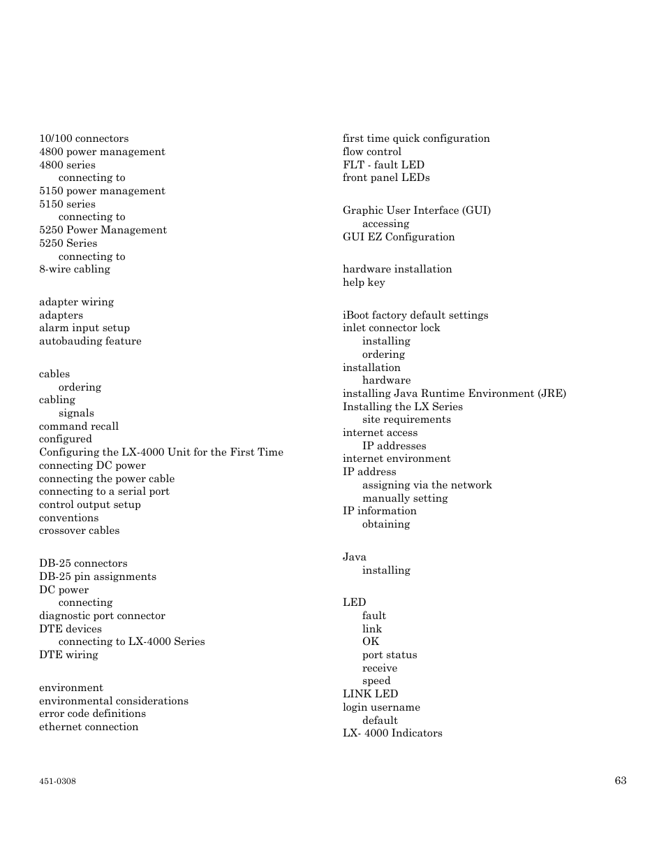 MRV Communications LX-4000 Series User Manual | Page 63 / 65