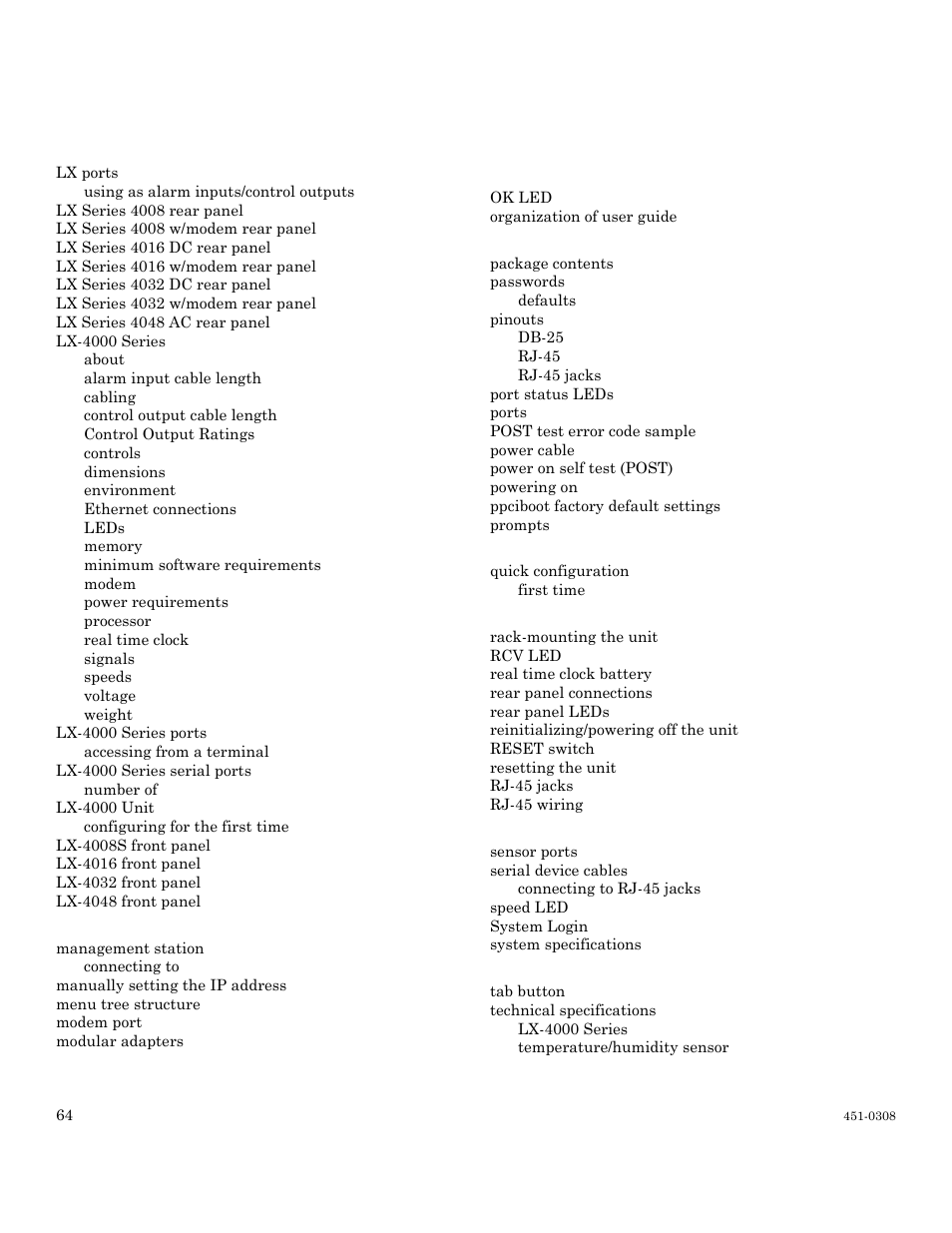 MRV Communications LX-4000 Series User Manual | Page 64 / 65