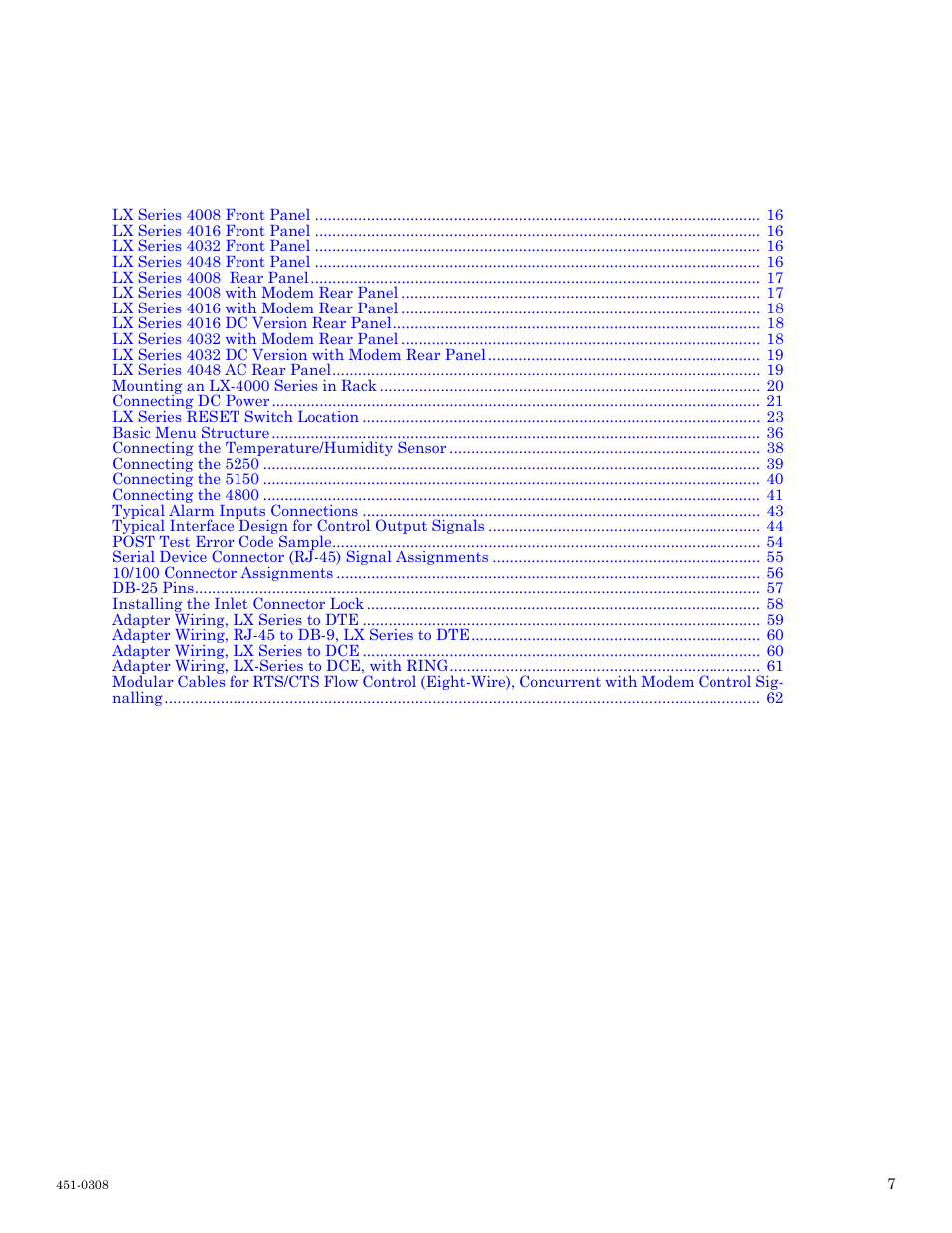 Figures | MRV Communications LX-4000 Series User Manual | Page 7 / 65