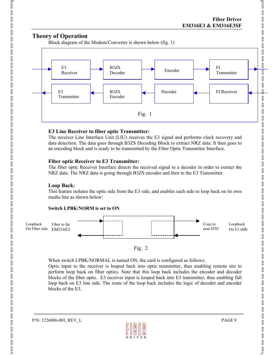 Theory of operation | MRV Communications EM316E3 User Manual | Page 9 / 19