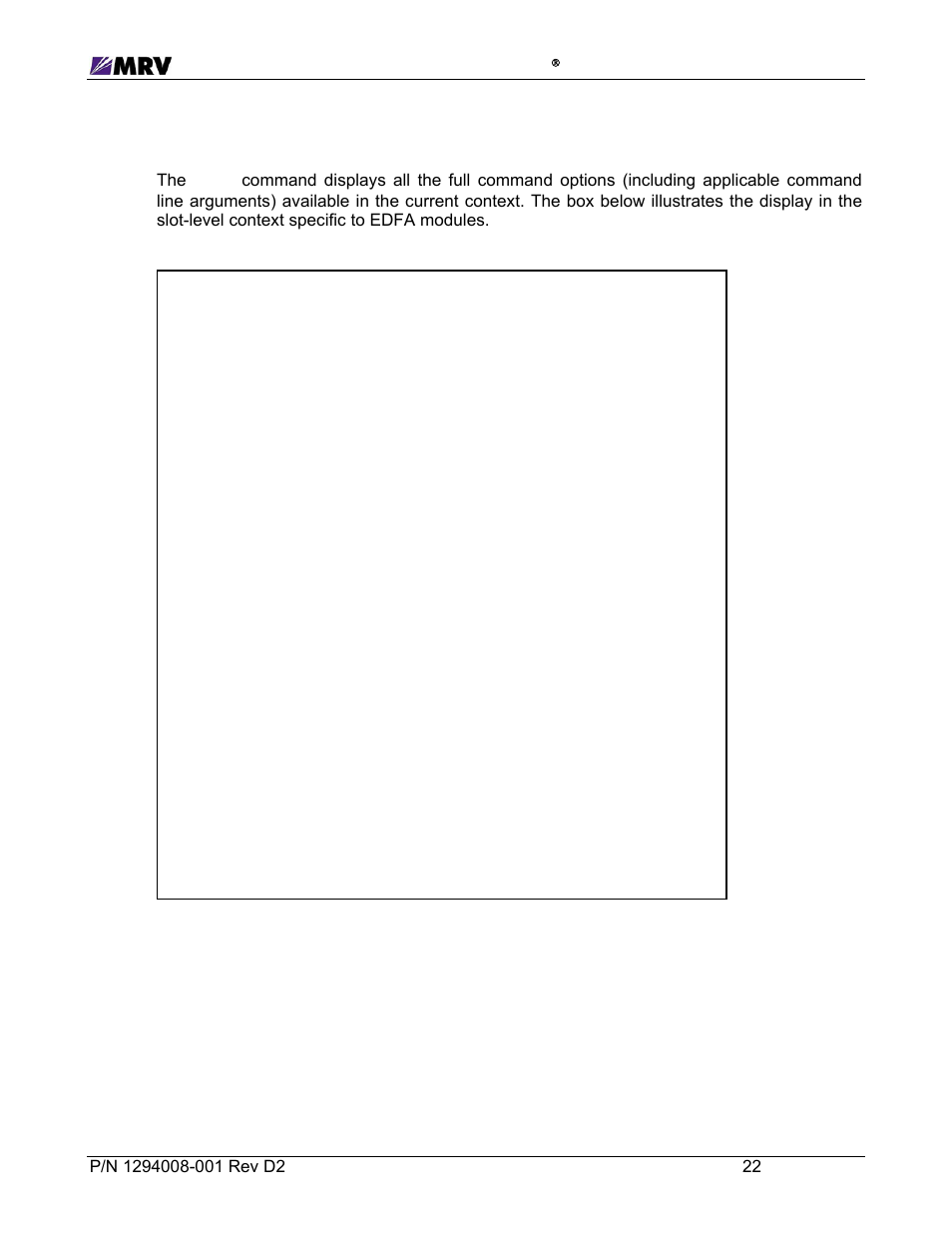 2 “list | MRV Communications EM316EDFA-BR User Manual | Page 31 / 44